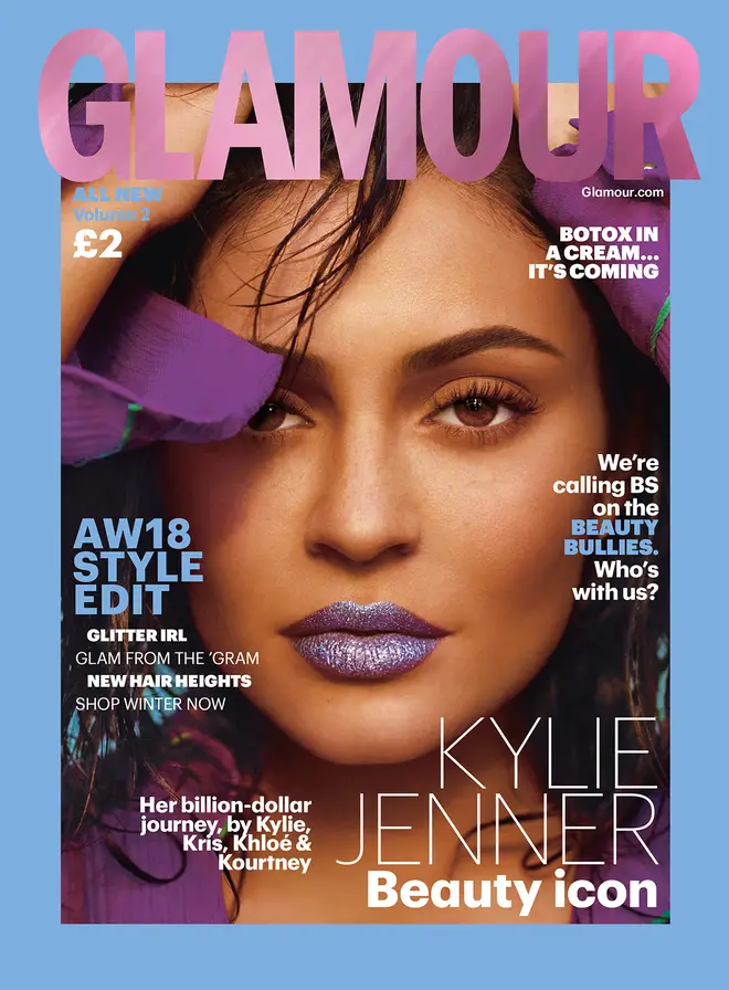 Kylie Jenner's Autumn/Winter 2018 Glamour cover.