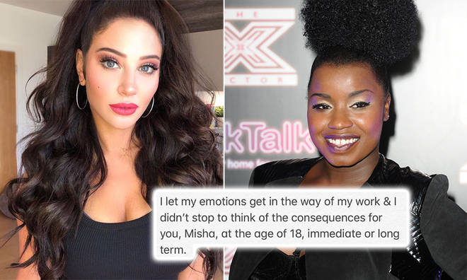 Tulisa Contostavlos denied her behaviour on the show was racially motivated
