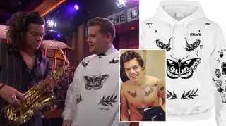 Harry Styles tattoos were made into a sweatshirt