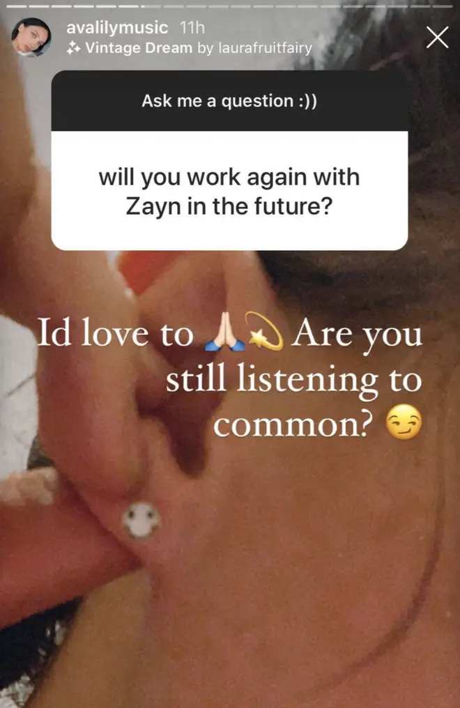 Fans were asking Ava Lily what Zayn Malik was like to work with