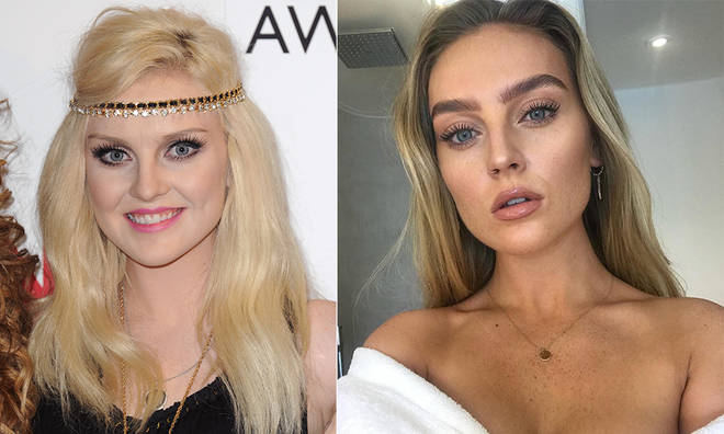 Perrie Edwards's then and now shows how she has previously sported bright hair colours