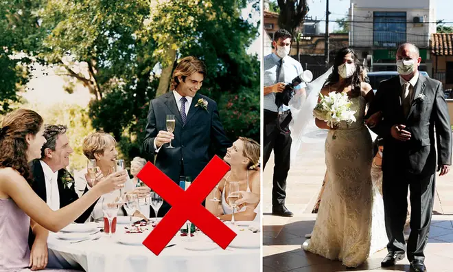 Weddings in England can only take place with up to 30 people