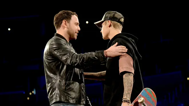 Scooter Braun and Justin Bieber - An Evening With Justin Bieber To Celebrate The Release Of His New Album 'Purpose'