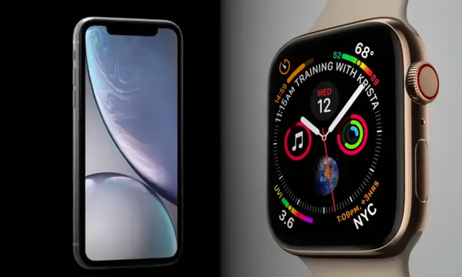iPhone XS Max 64GB and Apple Watch Series 4