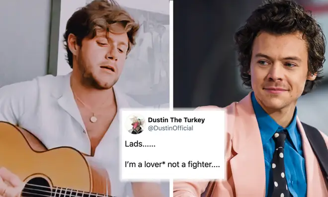 Dustin The Turkey responds after angering Niall Horan fans