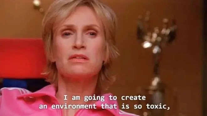Glee's Sue Sylvester toxic environment memes