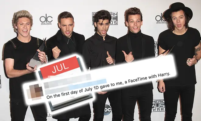 A One Direction fan made a mock-up of July's calendar amid reunion rumours