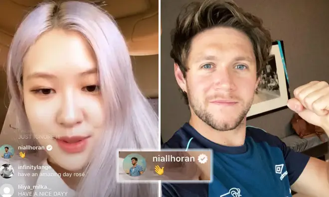 Niall Horan pops up in BLACKPINK's Rosé's Instagram live