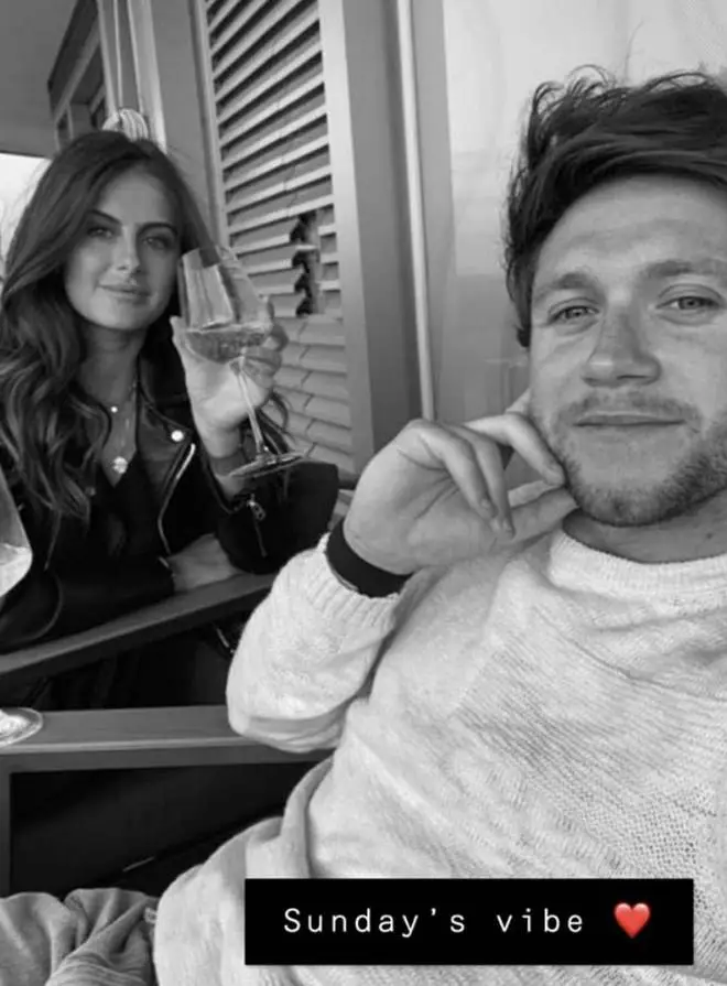 Niall Horan appeared on girlfriend Amelia Woolley's Snapchat