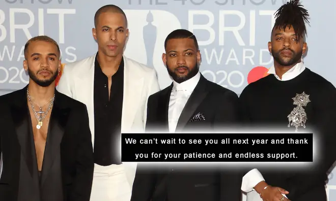 JLS have announced new dates for their reunion tour which will now take place in 2021.