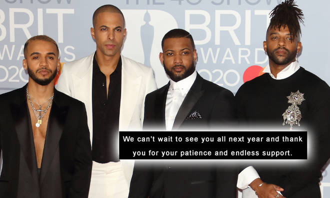 JLS have announced new dates for their reunion tour which will now take place in 2021.