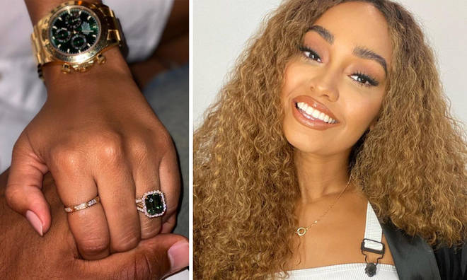Leigh-Anne has been proudly showing off her engagement ring