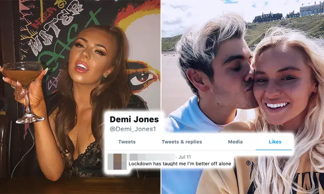 Demi Jones has hinted she's happier without Love Island ex Luke M