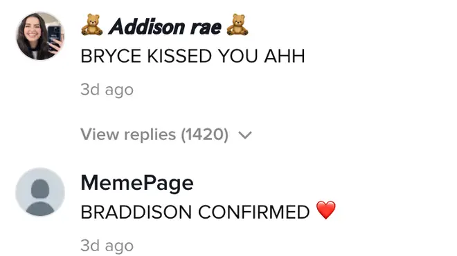 Addison Rae's fans were so here for the TikTok video with Bryce Hall