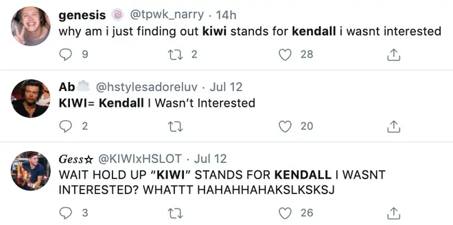 Latest theory says Kiwi is about Kendall Jenner