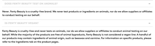 Fenty Beauty is a cruelty-free line