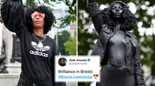 Colston statue replaced with Black Lives Matter protester in Bristol