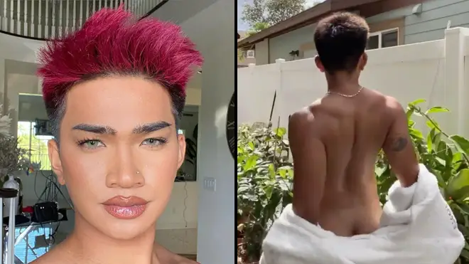 Bretman Rock strips naked after neighbour installs CCTV cameras outside his house