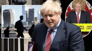 Boris Johnson said work from home advice will relax from 1 August