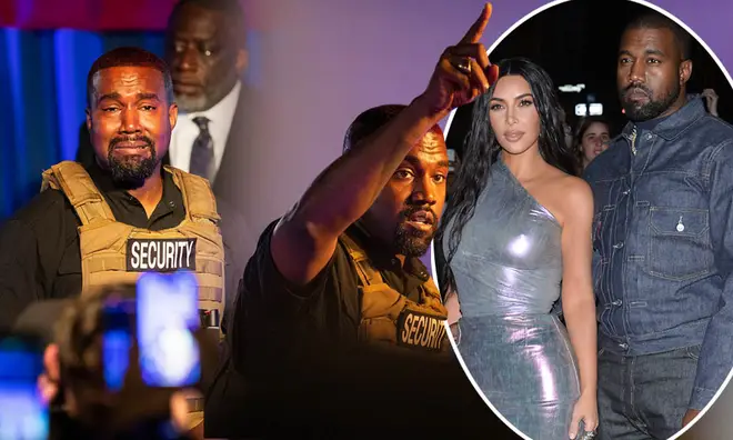 Kanye West said he's 'at peace' if wife Kim Kardashian wants to divorce him