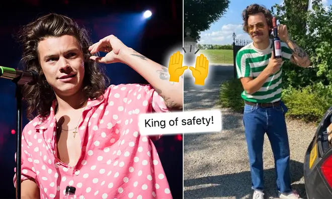 Harry Styles fans have been applauding the star for taking caution during the pandemic