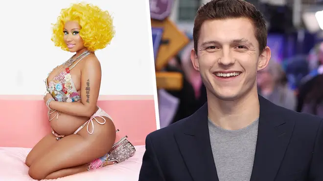 Fans joke that Tom Holland is the father to Nicki Minaj's baby