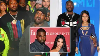 Kanye West sparked rumours that Kim Kardashian was involved with Meek Mill