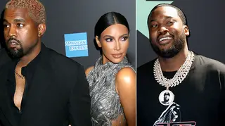 A snap of Kim Kardashian and Meek Mill's lunch has surfaced online