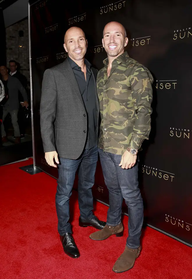 Brett Oppenheim and Jason Oppenheim at Netflix's Selling Sunset launch party