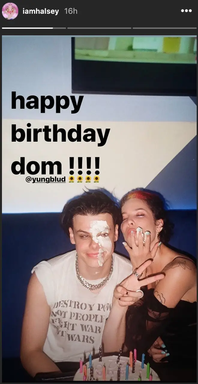 Halsey wishes Yungblud a happy birthday on Instagram
