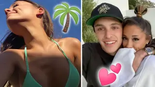 Ariana Grande is staying at a luxury 5 star resort with her boyfriend Dalton Gomez.