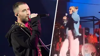 Millie Bobby Brown joined Adam Levine on stage to rap during 'Girls Like You'