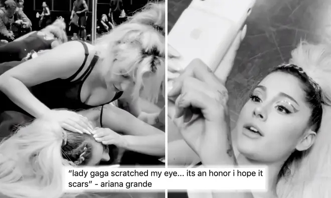 Ariana Grande and Lady Gaga's hilarious friendship behind the scenes of 'Rain On Me' music video