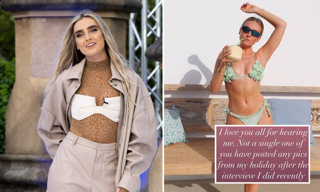 Perrie Edwards thanked fans for not re-posting pap pictures of her in a bikini