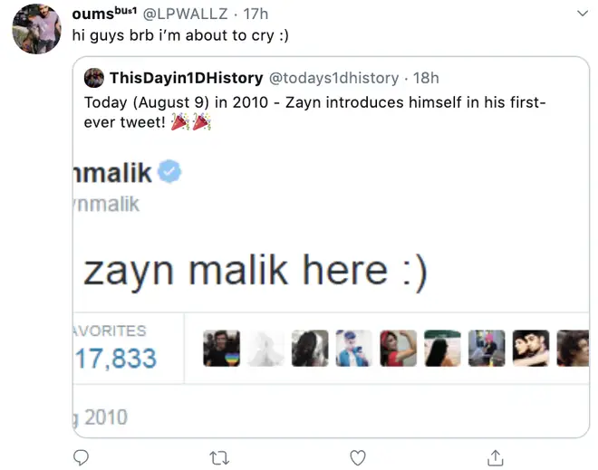 1D fans were commenting on Zayn's first post