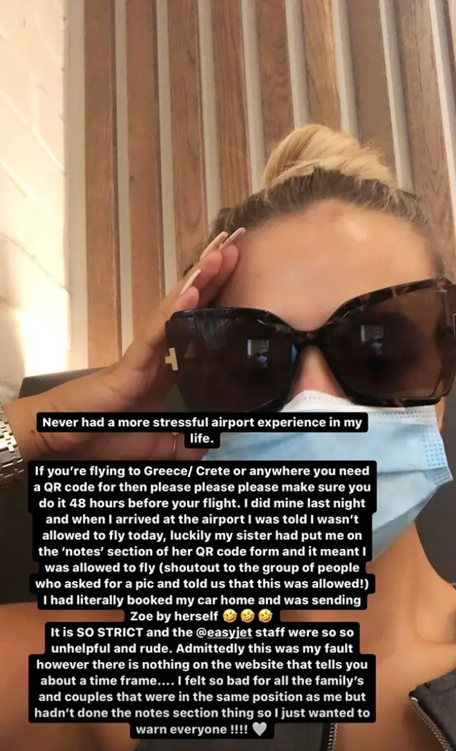 Molly-Mae Hague was almost banned from flying to Greece