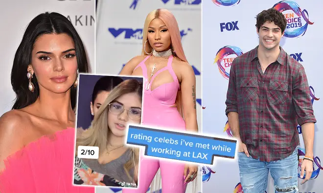 The TikTok star went through a number of celebs in the videos