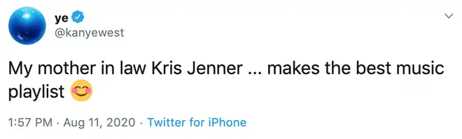 Kanye West's fans think Kris Jenner posted the tweet herself.