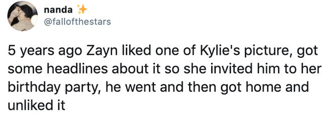 Zayn fan recounts his experience at Kylie Jenner's party
