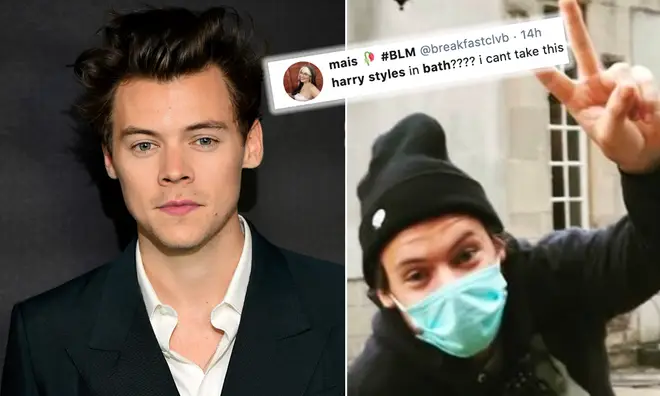 Harry Styles sticks to safety measures whilst in Bath