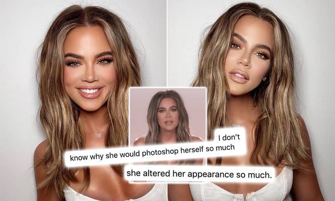 Khloe Kardashian has been accused of using Facetune on her snaps