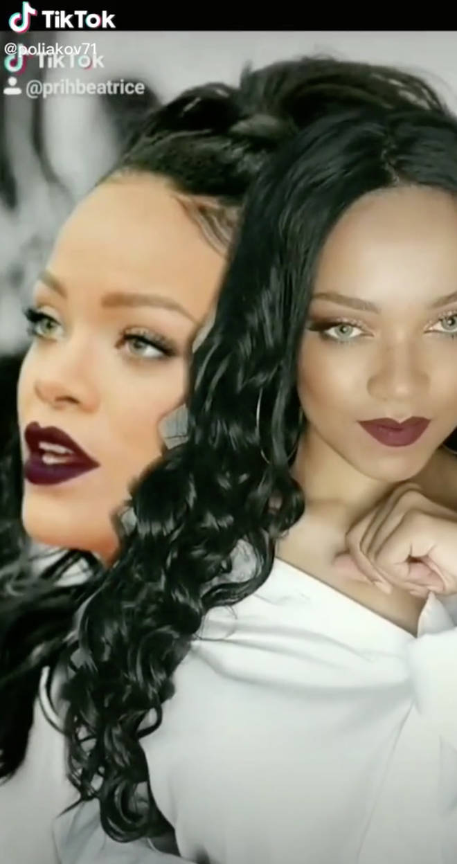 The viral social media star has done a number of videos as Rihanna