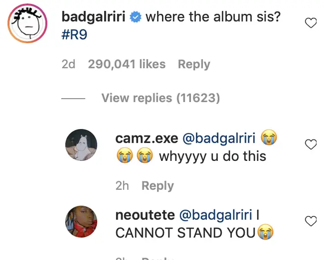 Riri left a hilarious comment on the viral clip