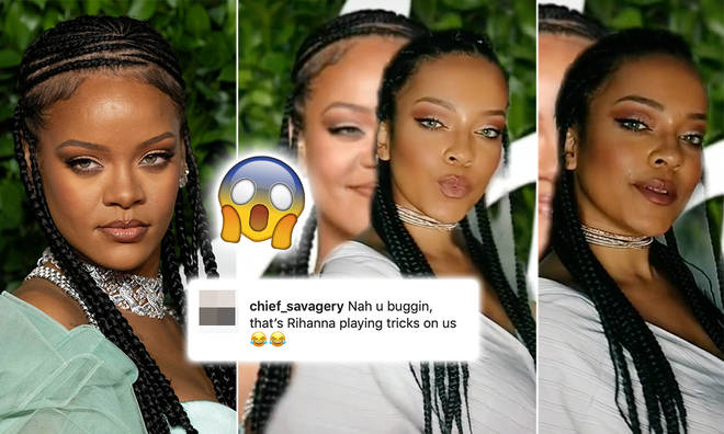 Rihanna responded to the video of her doppelgänger