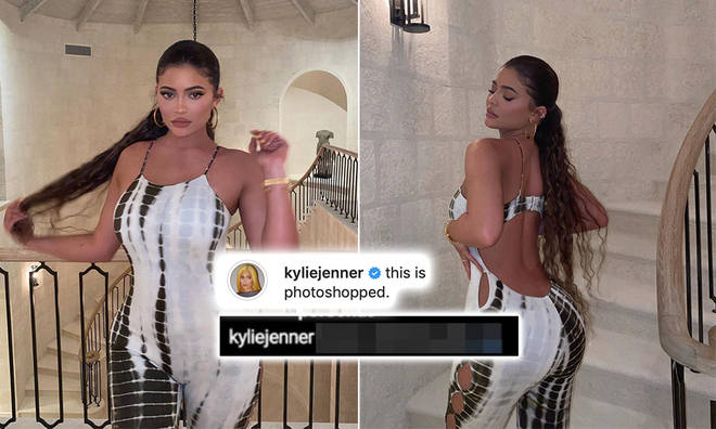 Kylie Jenner set the record straight after a 'fake' caption on her Instagram went viral