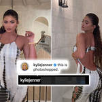 Kylie Jenner set the record straight after a 'fake' caption on her Instagram went viral