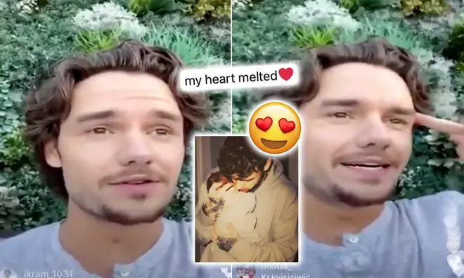 Liam Payne jumped on Instagram Live to share a heartwarming father-son moment