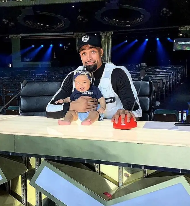 Ashley Banjo brought his new baby boy to the set of BGT