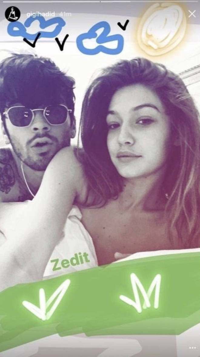 Gigi shared rare pics of Zayn on Instagram