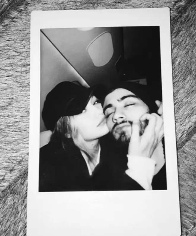 Zayn and Gigi have a number of adorable polaroid pics